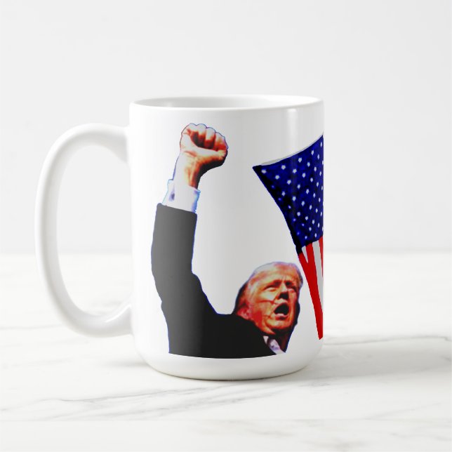Trump KÄMPFE Tasse (Links)