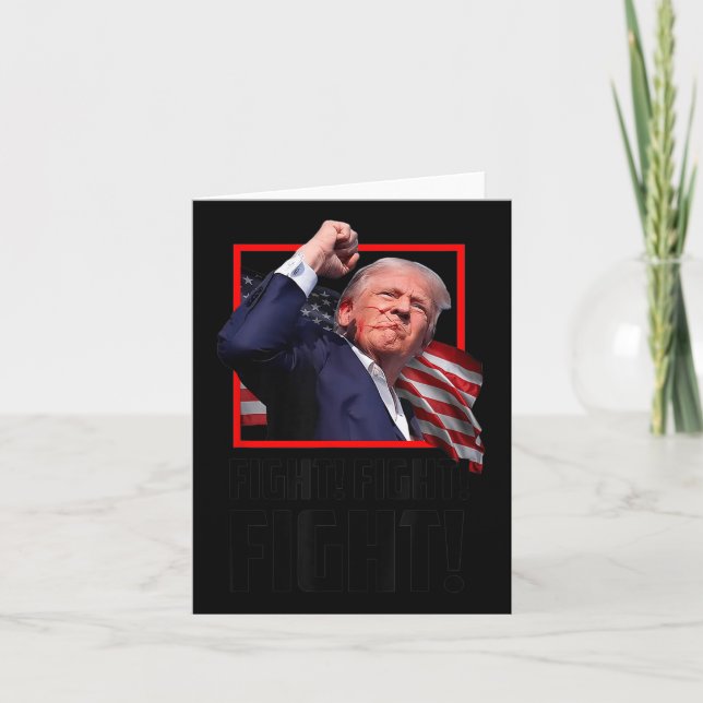Trump kämpft gegen Kampf Karte (Vorderseite)