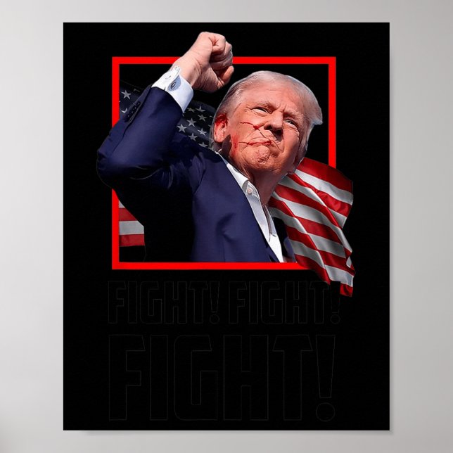 Trump kämpft gegen Kampf Poster (Vorne)