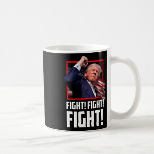 Trump kämpft gegen Kämpfer Unterstützer Amerikaner Kaffeetasse
