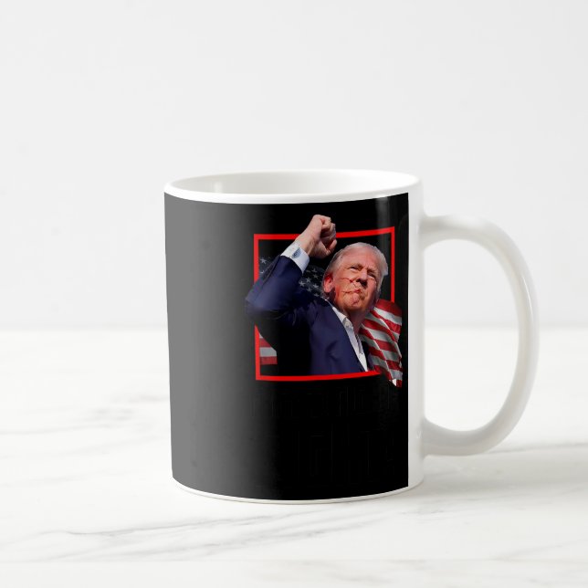 Trump kämpft gegen Kämpfer Unterstützer Amerikaner Kaffeetasse (Rechts)