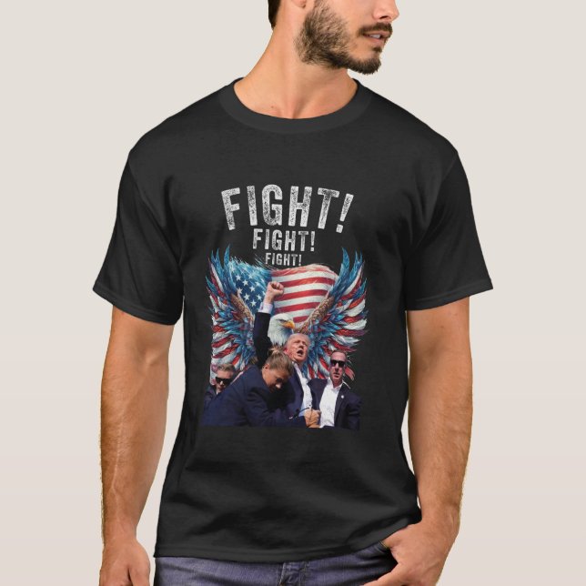 Trump kämpft gegen Kundgebung und Shirt (Vorderseite)