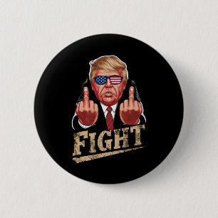 Trump kämpft gegen US-Wahlen Retro Vintag Button