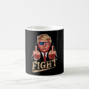 Trump kämpft gegen US-Wahlen Retro Vintag Kaffeetasse