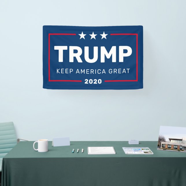 Trump KANN DAS JAHR VERÄNDERN, Behalt Amerika groß Banner (Messe)