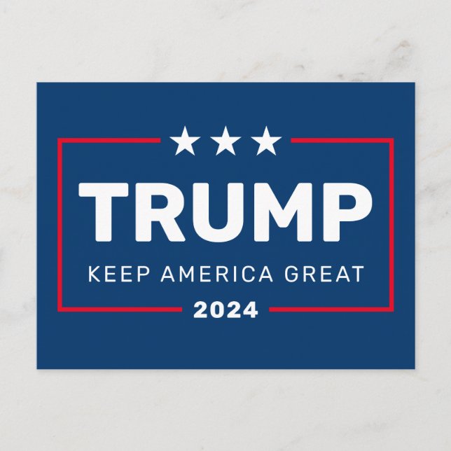 Trump KANN DAS JAHR VERÄNDERN, Behalt Amerika groß Postkarte (Vorderseite)
