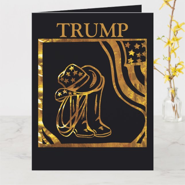 TRUMP KARTE (Gelbe Blume)