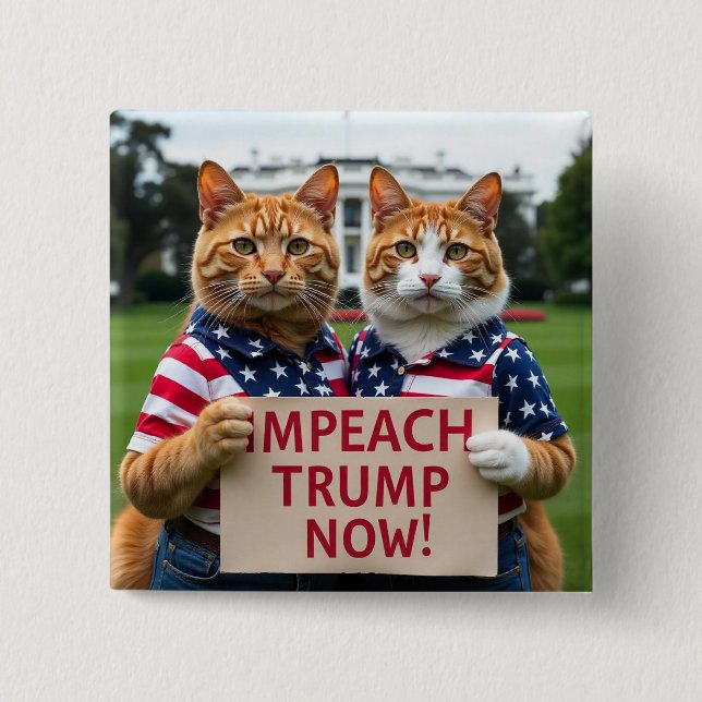 Trump-Katzenknopf einblenden Button (Vorderseite)