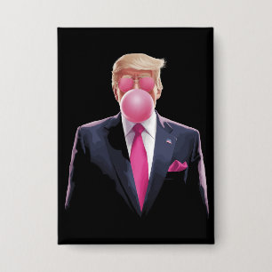 Trump Kaugummi Button