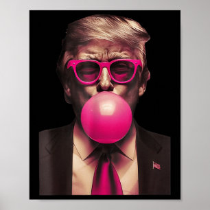 Trump Kaugummi Lustig Poster