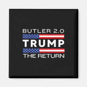 Trump kehrt Butler Rally Kampf zurück Trump Elon B Magnet