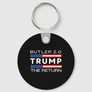 Trump kehrt zur Butler-Rallye zurück Kampf Trump E Schlüsselanhänger