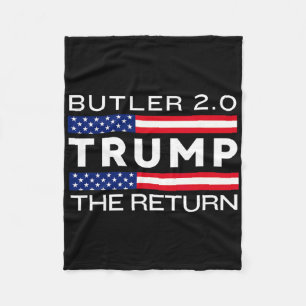 Trump kehrt zur Butler-Rallye zurück, Kampf Trump Fleecedecke
