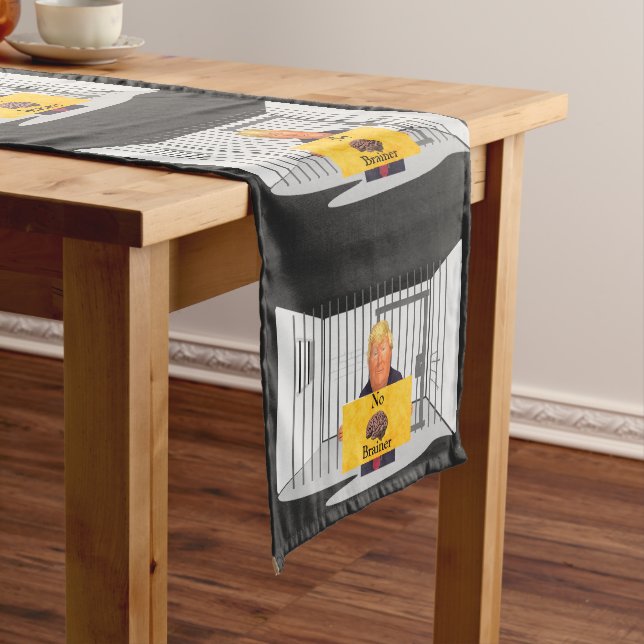 Trump kein Brainer Table Runner Kurzer Tischläufer (Beispiel)
