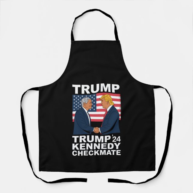 Trump Kennedy Checkmate 2024 Wahl Trump Kennedy Schürze (Vorderseite)