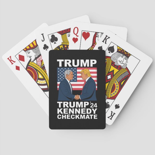 Trump Kennedy Checkmate 2024 Wahl Trump Kennedy Spielkarten (Rückseite)