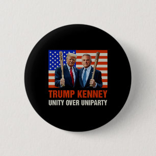 Trump Kennedy Einheit über Uniparty 2025 Lustige W Button