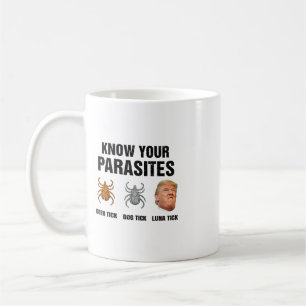 Trump Kennt Ihre Parasiten Hirschzecke Hundezecke  Kaffeetasse