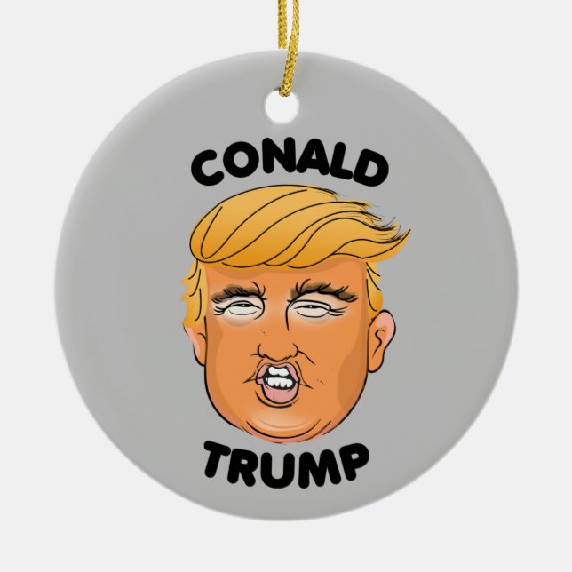 TRUMP KERAMIK ORNAMENT (Vorne)