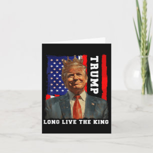 Trump King Präsident Lang lebe der König Trump Karte