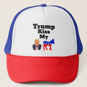 Trump Kiss My Trucker Hat Truckerkappe