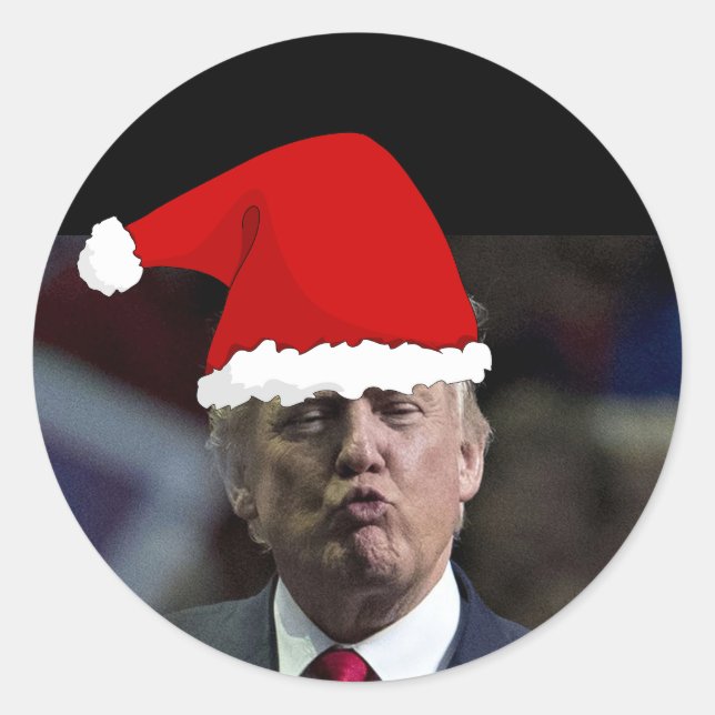TRUMP KISS STICKERS NOËL (Devant)