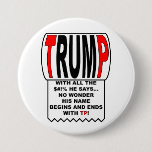 Trump Klopapier! Button