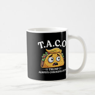 Trump kneift immer aus Taco Lustiger Taco Trump Sh Kaffeetasse