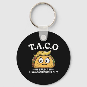 Trump kneift immer aus Taco Lustiger Taco Trump Sh Schlüsselanhänger