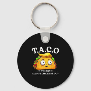 Trump kneift immer aus Taco Lustiger Taco Trump Sh Schlüsselanhänger