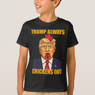 Trump kneift immer beim Taco aus Trump Huhn lustig T-Shirt