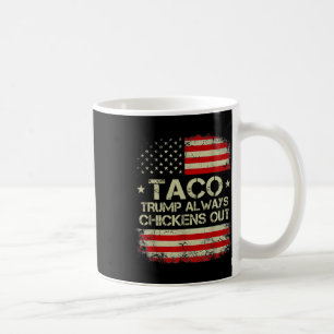 Trump kneift immer beim Taco-Handel Lustiger Meme  Kaffeetasse