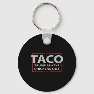 Trump kneift immer beim Taco-Handel Lustiger Meme Schlüsselanhänger