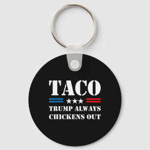 Trump kneift immer beim Taco-Handel Lustiges Meme Schlüsselanhänger