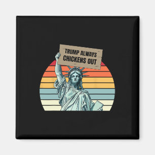 Trump kneift immer Funny Trump Magnet