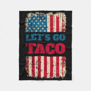 Trump kneift immer Let's Go Taco Fleecedecke