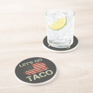 Trump kneift immer Let's Go Taco Getränkeuntersetzer