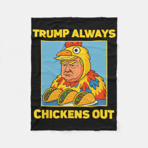 Trump kneift immer lustiges Meme Taco  Fleecedecke