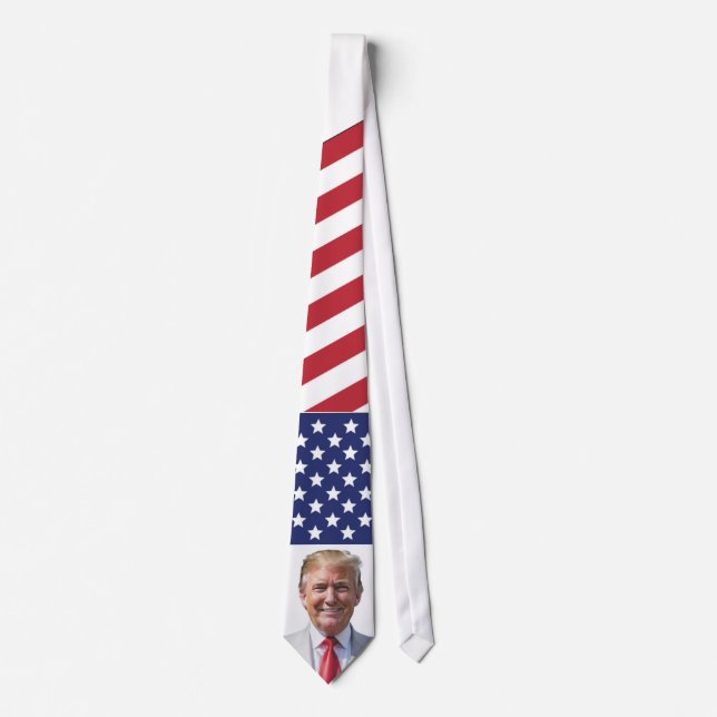 TRUMP-KRAWATTE - WAHLKAMPAGNERZEUGNISSE KRAWATTE (Vorderseite)