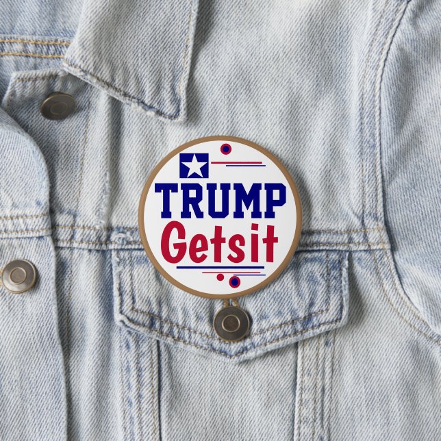 Trump kriegt es! Vertretung got? Button (Beispiel)