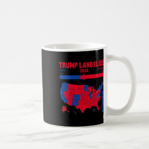 Trump Landslide 2024 Wahlplan 312 - Wahlplan Kaffeetasse