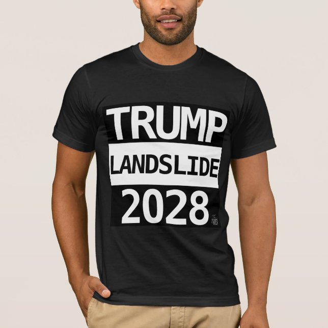 TRUMP LANDSLIDE 2028 T - SHIRT (Vorderseite)