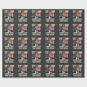 Trump Lang lebe der König Pro Trump Patriotisch  Geschenkpapier