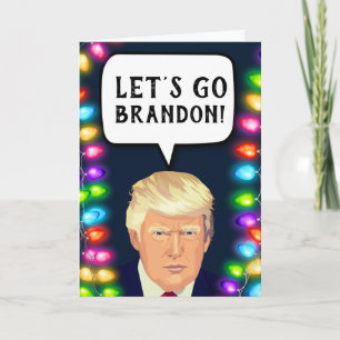 TRUMP LASST UNS BRANDON GEHEN! WEIHNACHTSGRUßKARTE KARTE