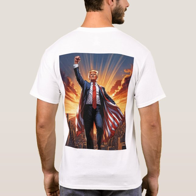 Trump le T-shirt américain Superhero" (Dos)