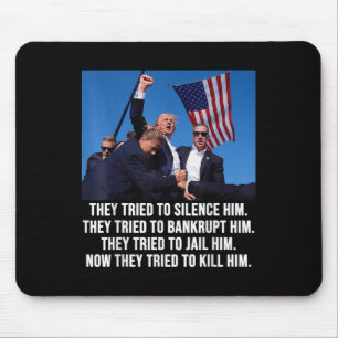 Trump lebt, Trump kämpft - Kampf 2024 Mousepad