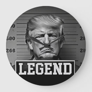 Trump Legend Große Wanduhr