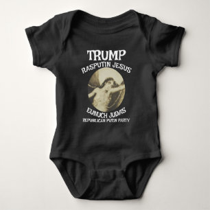 Trump Lenin Kommunist Stalin antiChristlich Jesus Baby Strampler