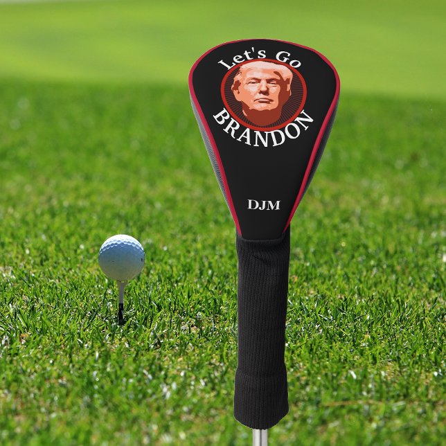 Trump Let's Go Brandon Monogram Black Golf Headcover (Von Creator hochgeladen)