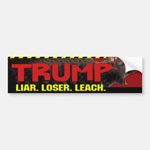 Trump - Liar, Loser, Leach Autoaufkleber